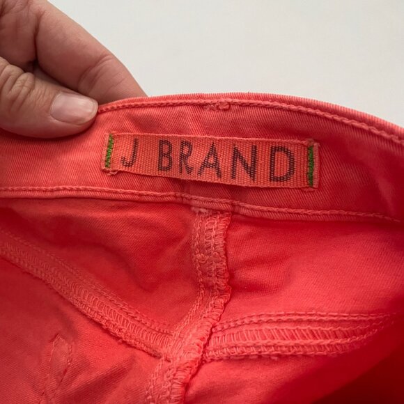 J. Brand Skinny Leg Jean Size 24 Tangerine Coral Orange Mid-rise 811k120 - Picture 6 of 10